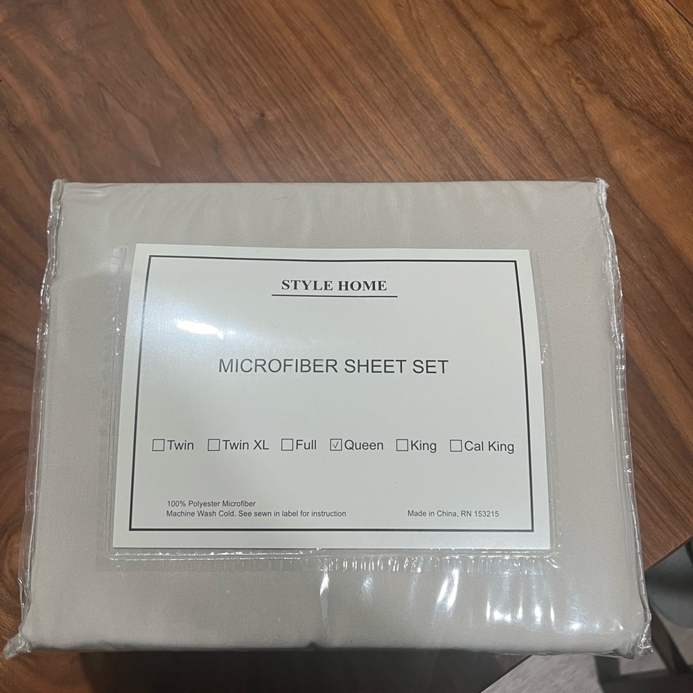 Microfiber Sheet Set - Cream